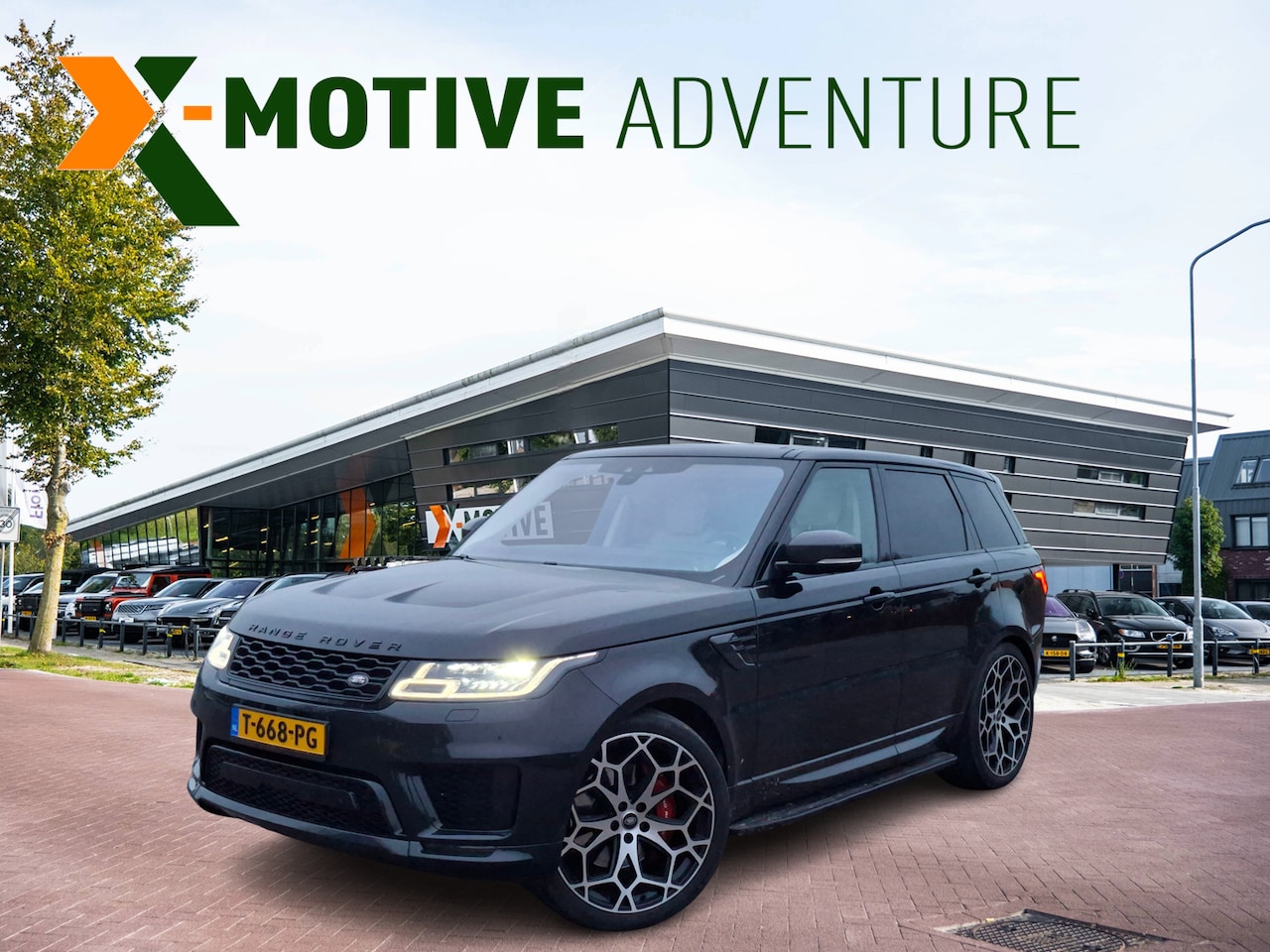 Land Rover Range Rover Sport - P400 HSE Dynamic | 23” Urban LM | Volleder | Carbon pack | Carbon SVR motorkap | Uitlaatst - AutoWereld.nl