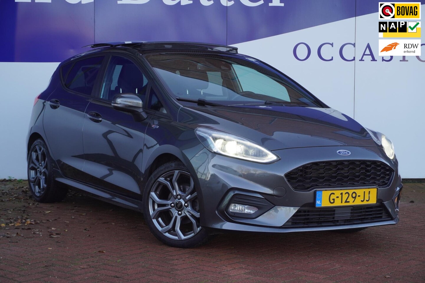 Ford Fiesta - 1.0 EcoBoost ST-Line+Led+Pano-dak+stoel&stuur-verw+ecc+17"lmv=10-2019 APK 8-2027 - AutoWereld.nl
