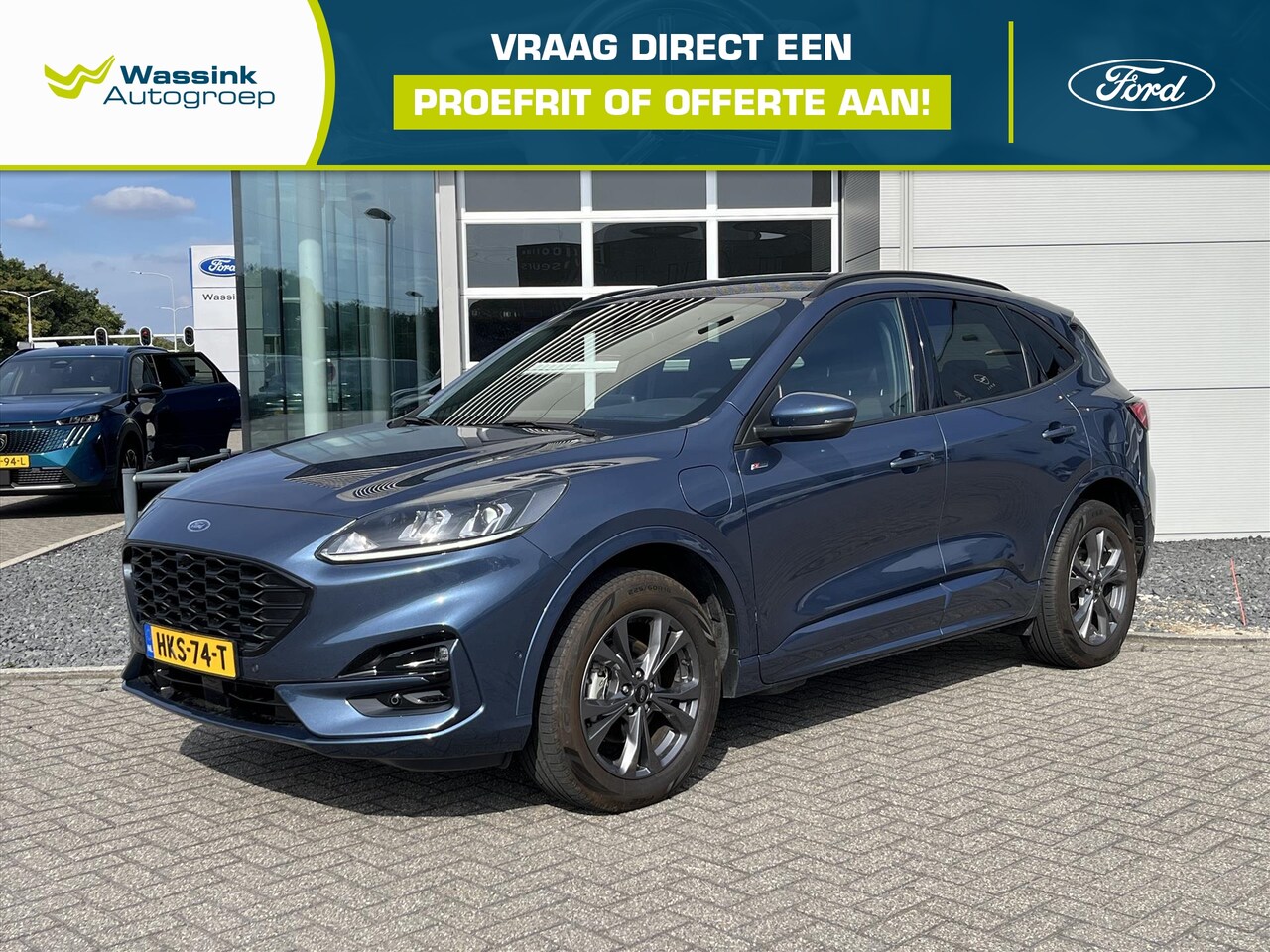 Ford Kuga - 2.5 PHEV e-CVT 225pk ST-Line | Navigatie | Parkeer camera en sensoren voor en achter | - AutoWereld.nl