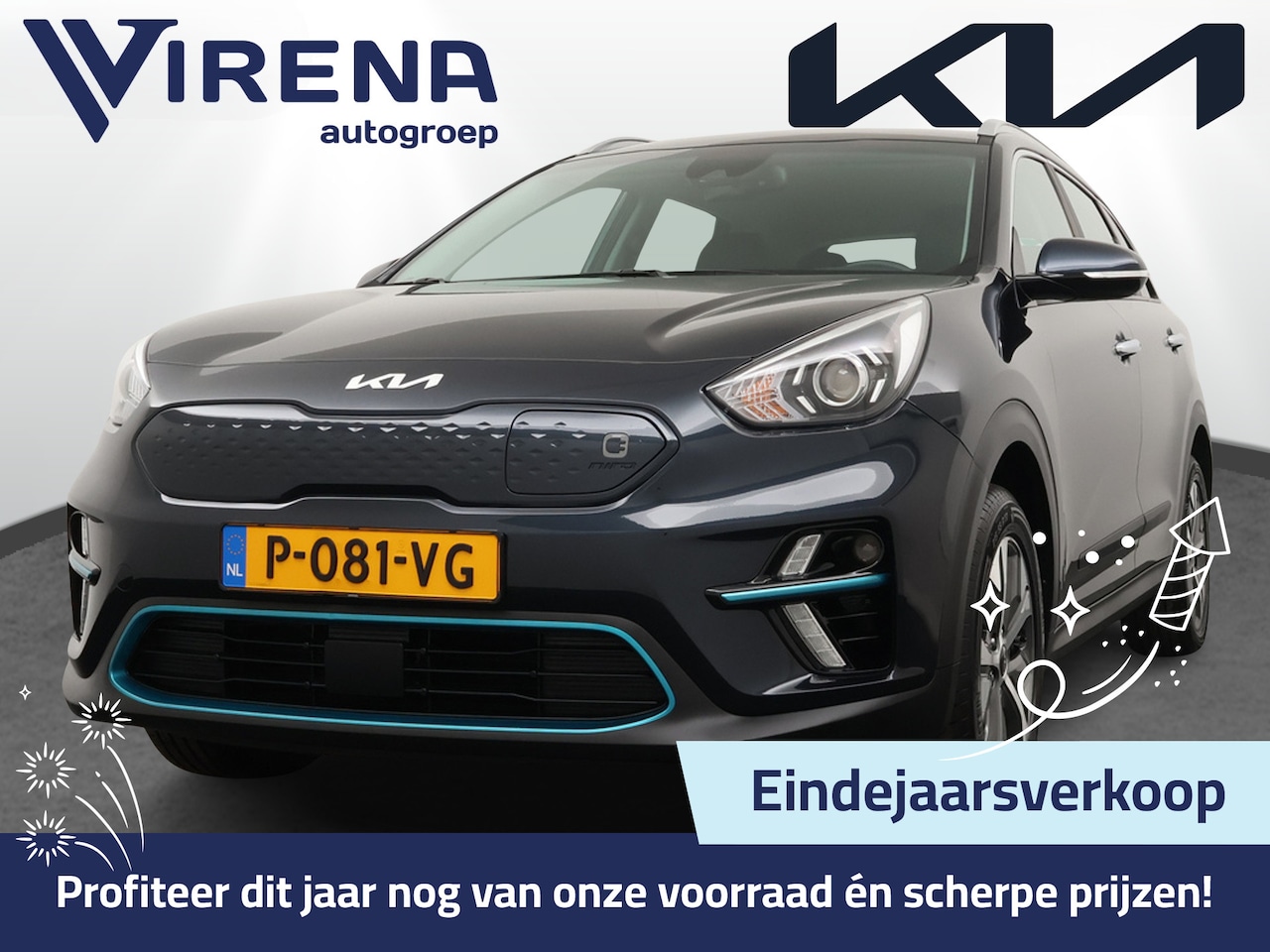 Kia e-Niro - DynamicLine 64 kWh - SOH 93,5% Automaat - Navigatie - Adaptief Cruise Control - Climate Co - AutoWereld.nl