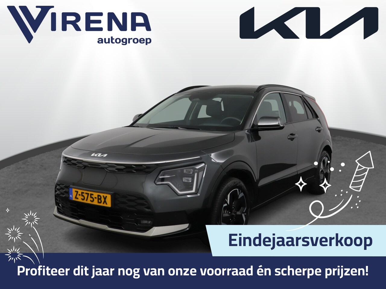 Kia Niro EV - DynamicPlusLine 64.8 kWh Apple Carplay/Android Auto - Cruise Control Adaptief - Dodehoekde - AutoWereld.nl