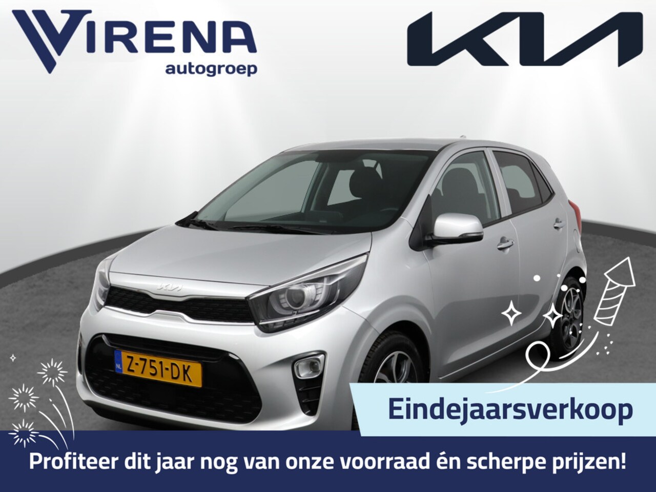 Kia Picanto - 1.0 DPi DynamicPlusLine Airco - Apple Carplay/Android Auto - Cruise Control - Climate Cont - AutoWereld.nl