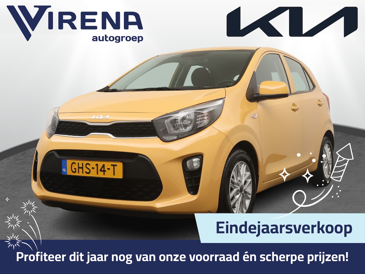 Kia Picanto - 1.0 DPi DynamicLine - Cruise Control - Apple/Android Carplay - DAB - Lichtmetalen Velgen 1 - AutoWereld.nl