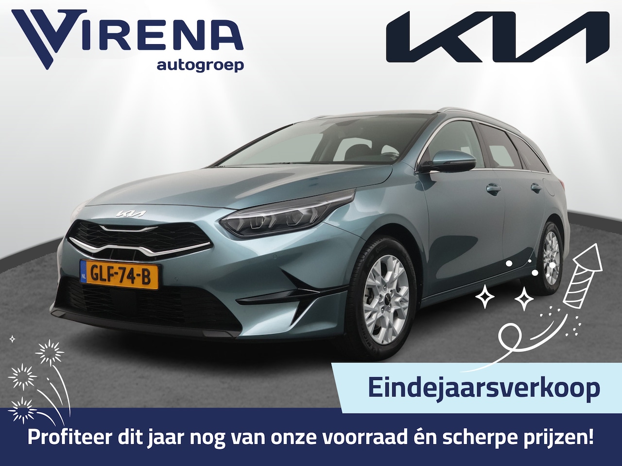 Kia Cee'd Sportswagon - Ceed 1.5 T-GDi DynamicPlusLine - Navigatie - Stoel/Stuur Verwarming - Dodehoek Detectie - - AutoWereld.nl