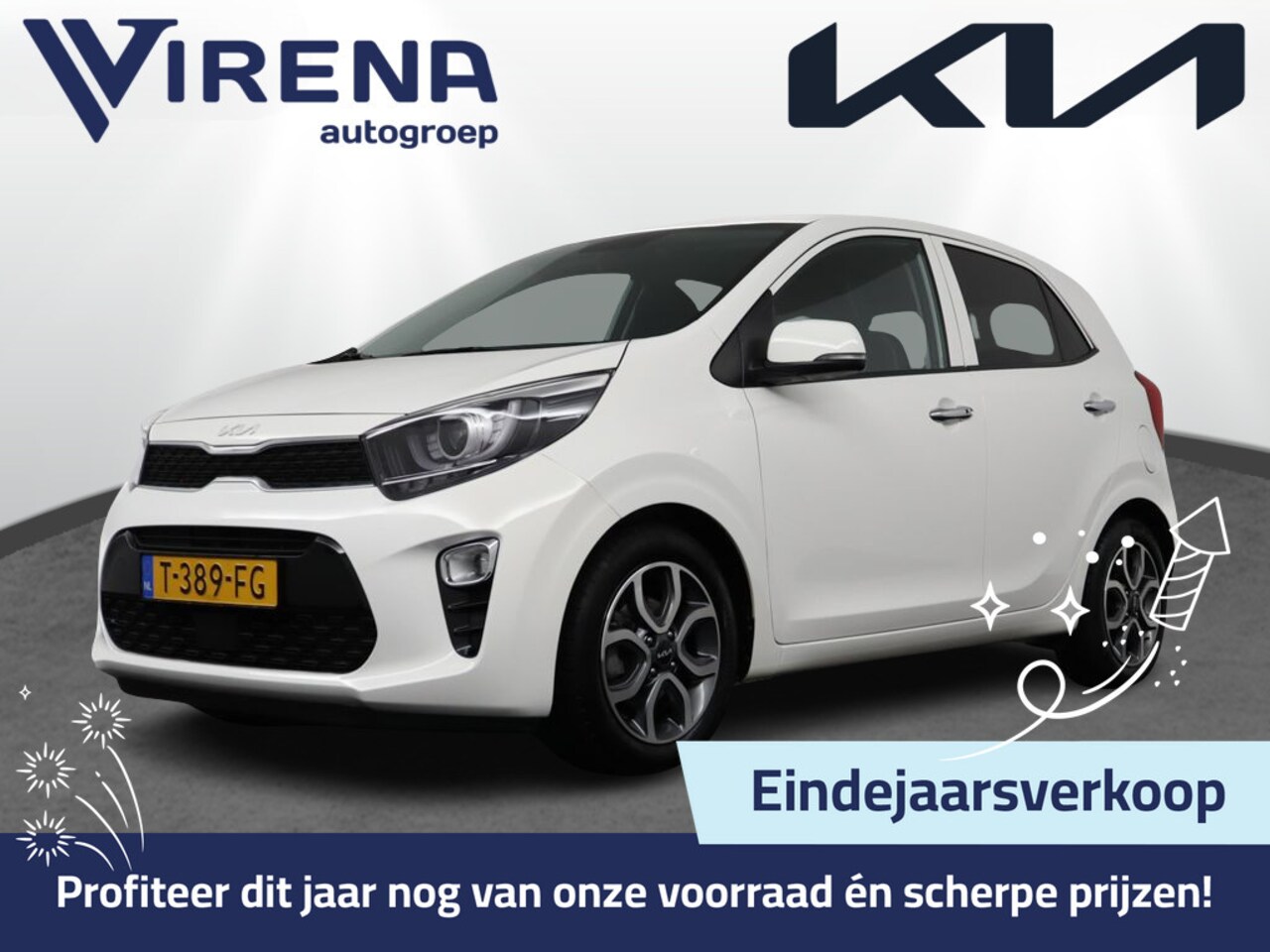 Kia Picanto - 1.0 DPi DynamicPlusLine - Navigatie - Climate Control - Apple Carplay-/Android Auto - Acht - AutoWereld.nl