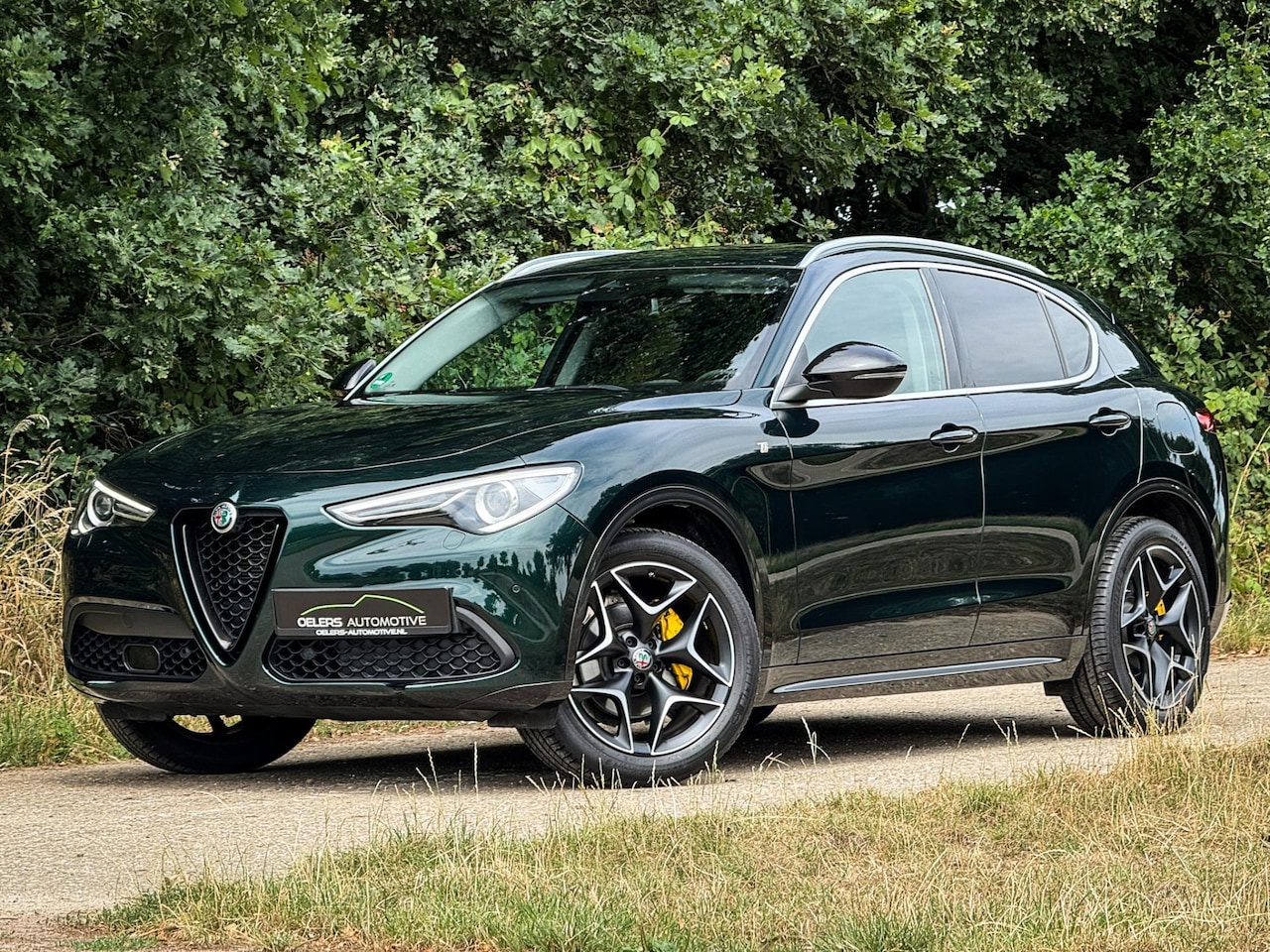 Alfa Romeo Stelvio - 2.0 T Q4 Ti | Verde Visconti | Leder pack | Adaptive cruise | 1e eig. | Clima | 20 inch lm - AutoWereld.nl