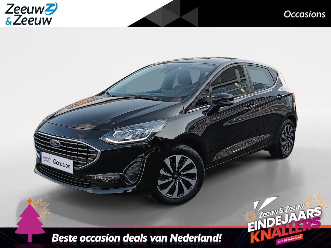 Ford Fiesta - 1.0 EcoBoost Hybrid Titanium X Navigatiesysteem | Parkeersensoren | 51.000km! - AutoWereld.nl