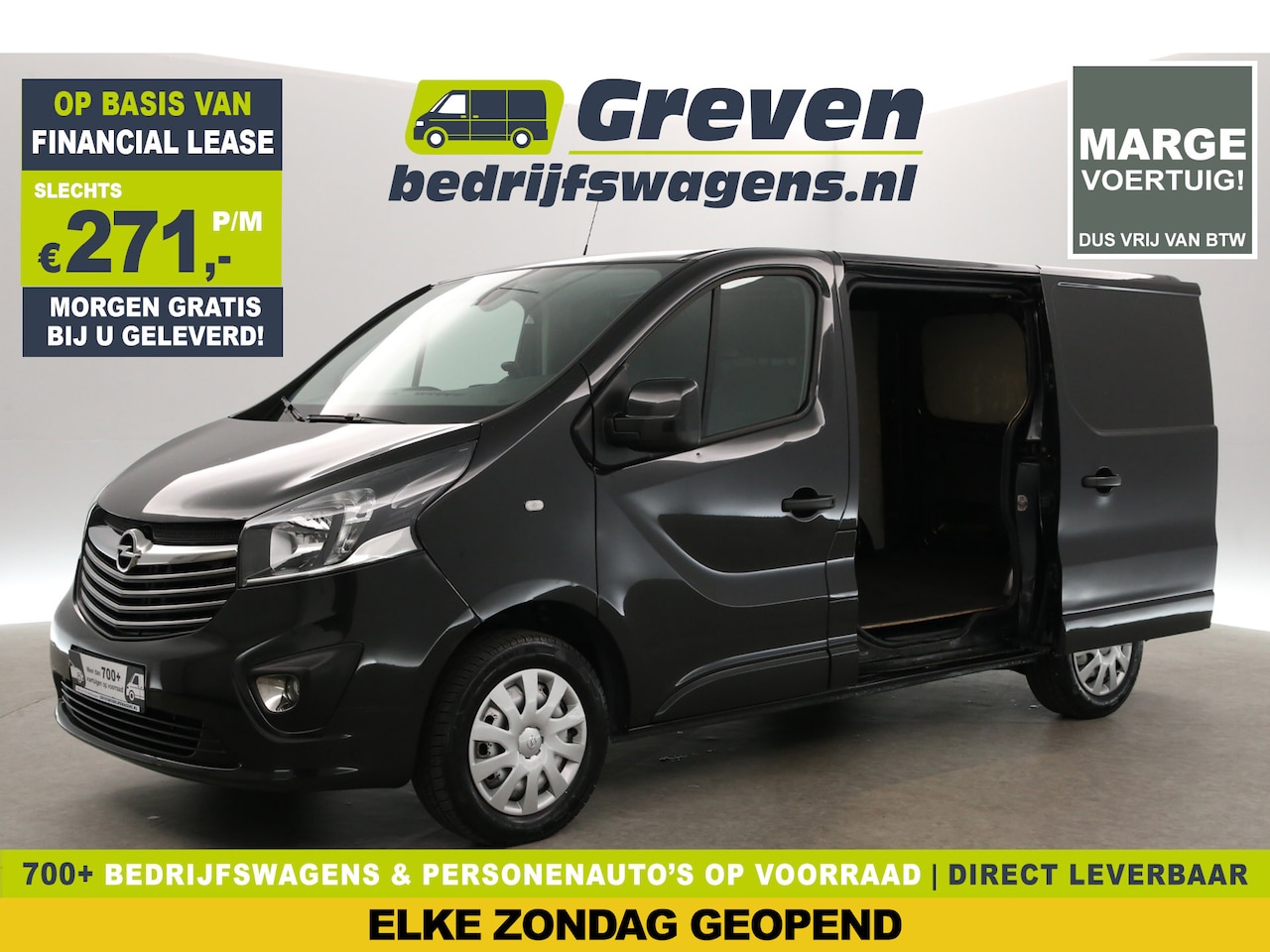 Opel Vivaro - 1.6 CDTI L1H1 | MARGE | Airco | Camera | Cruise | 3-Zits | Stoelverw. | Navi | Trekh. | 2x - AutoWereld.nl