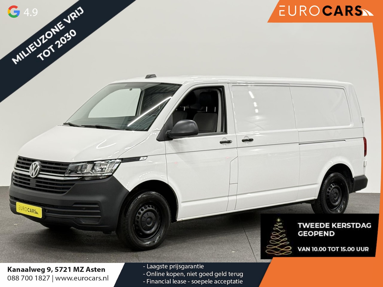 Volkswagen Transporter - 2.0 TDI L2H1 30 Comfortline Airco Navi Trekhaak 2X schuifdeur Stoelverwarming Adaptieve Cr - AutoWereld.nl