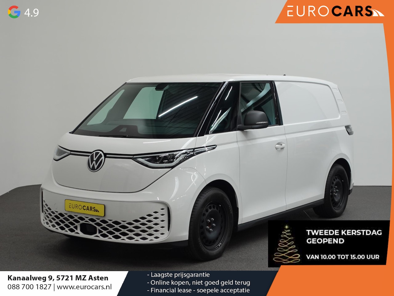 Volkswagen ID. Buzz Cargo - 77 kWh 204pk Trekhaak 3zits LED Cruise control Navigatie/ Apple Carplay Achterklep - AutoWereld.nl