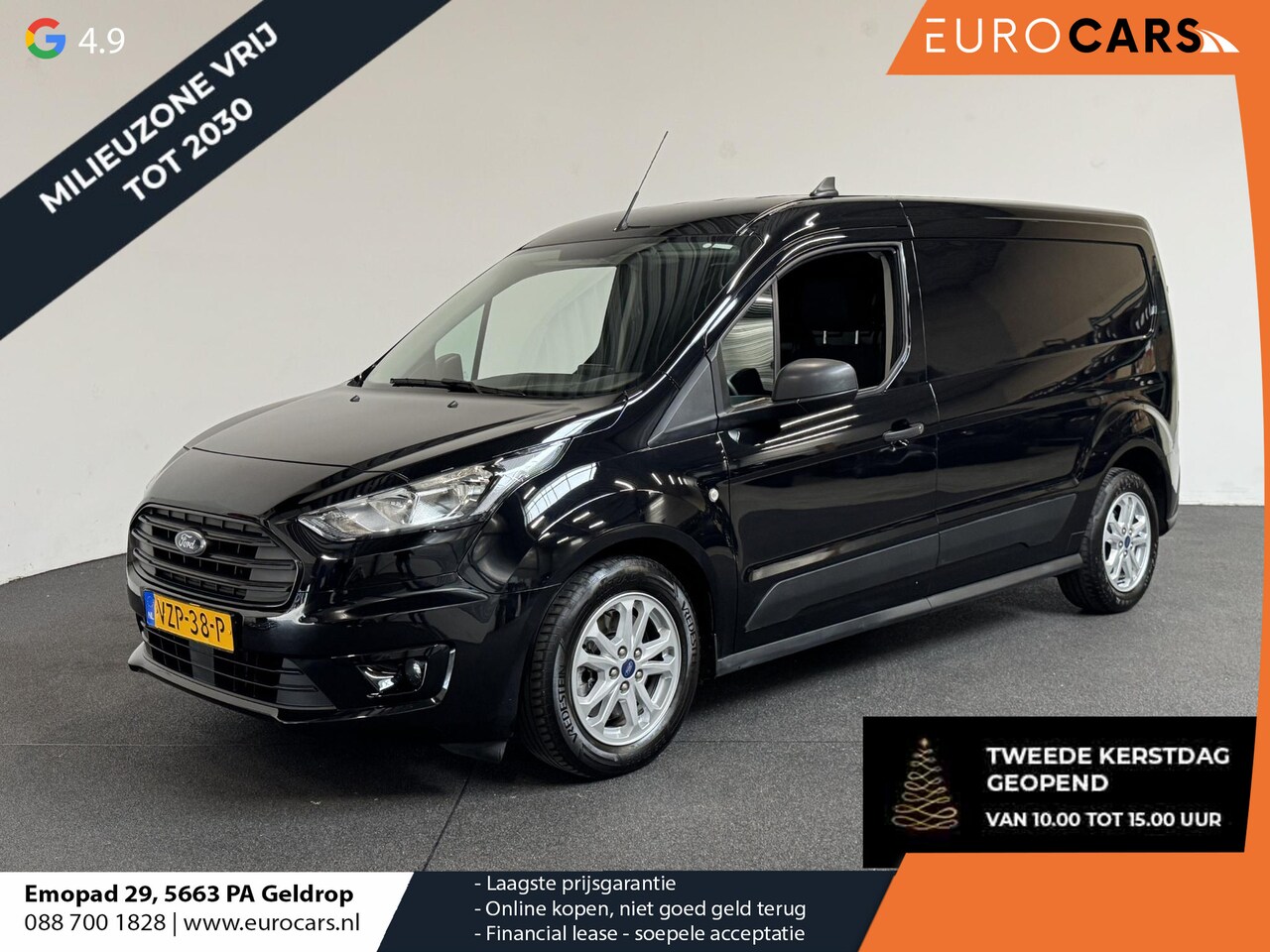 Ford Transit Connect - 1.5 EcoBlue L2 Trend Navigatie Airco Camera Parkeersensoren Carplay 3 Zits - AutoWereld.nl