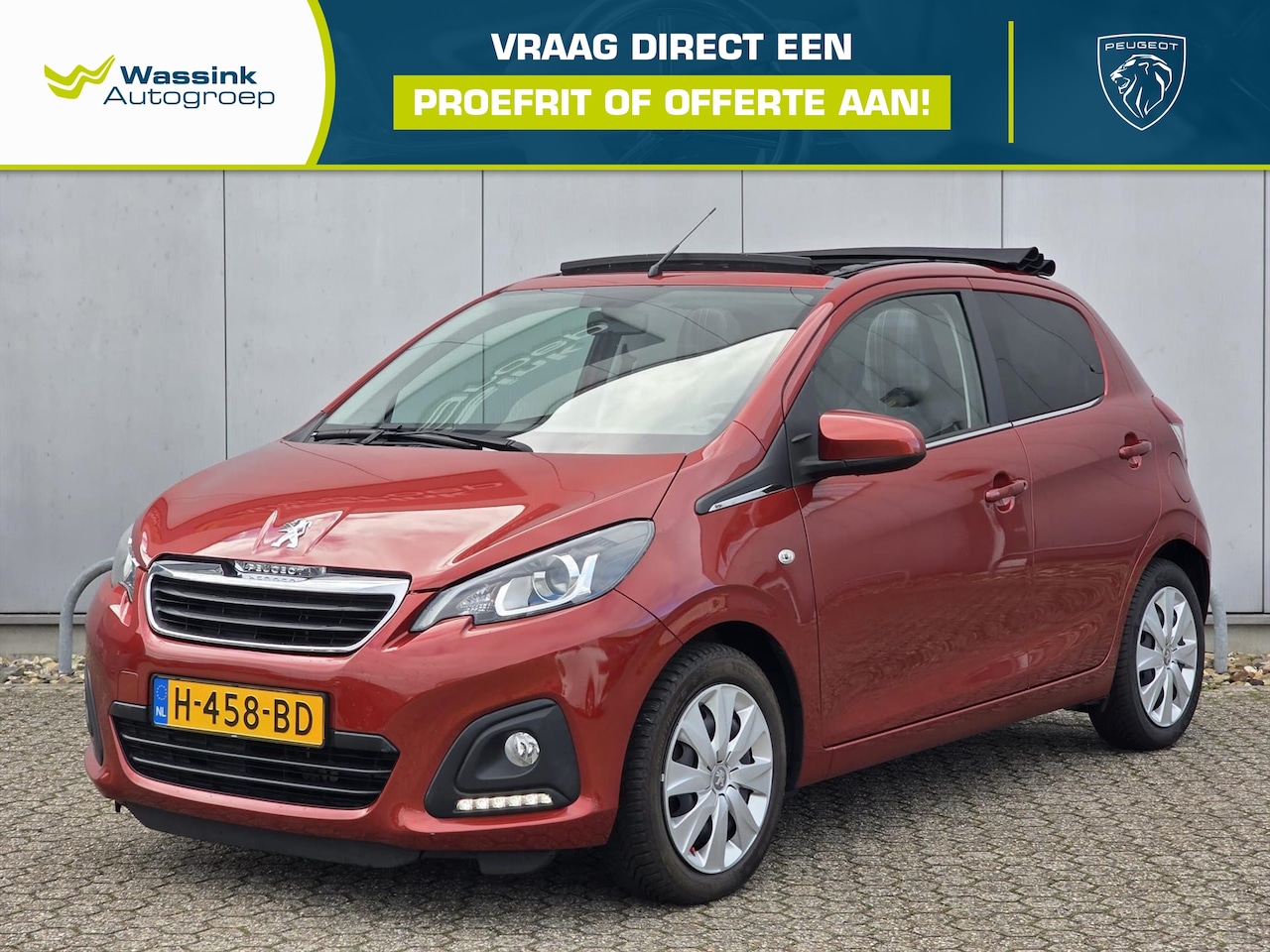 Peugeot 108 - 1.0 72pk 5D TOP! Active | Airconditioning | Elektrische vouwdak | Bluetooth | Privacy glas - AutoWereld.nl