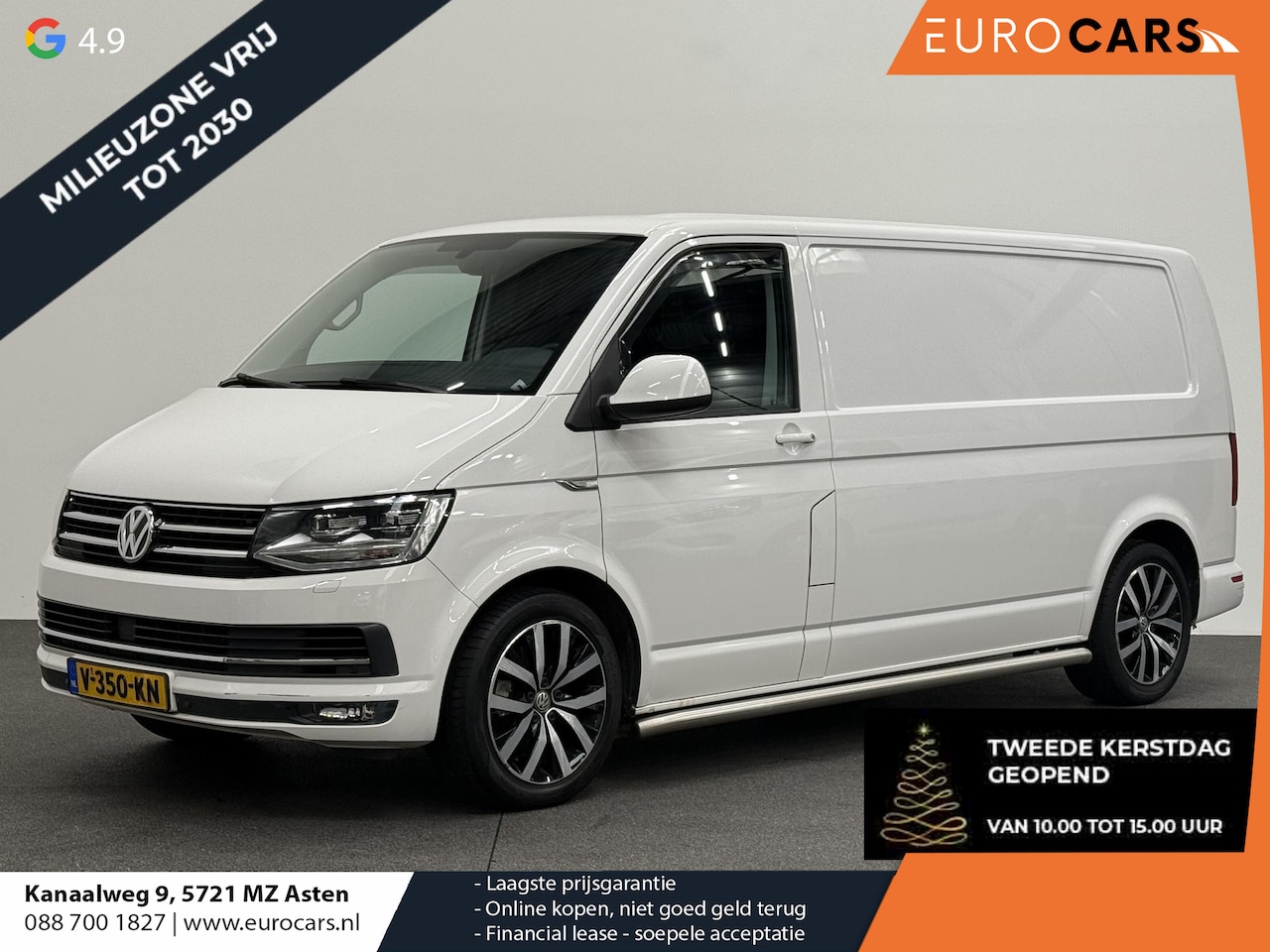 Volkswagen Transporter - 2.0 TDI L2H1 Highline Automaat Airco Navi LM velgen LED Achterklep Trekhaak Adaptieve Crui - AutoWereld.nl