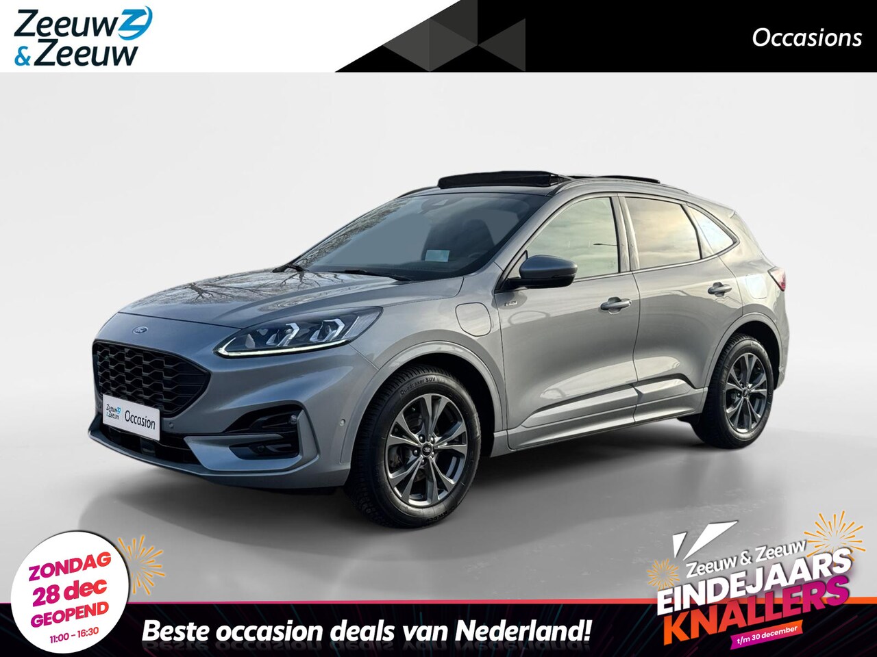 Ford Kuga - 2.5 PHEV ST-Line X | Dealer Onderhouden | Automaat | Panorama Dak | Adaptieve Cruise Contr - AutoWereld.nl