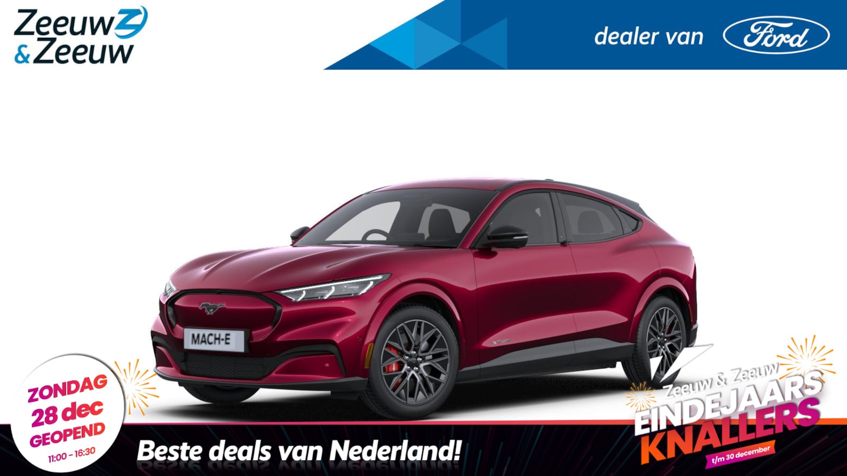 Ford Mustang Mach-E - Extended Premium AWD 88 kWh | Nieuw te Bestellen | Prijs inclusief Ford Voordeel | 550km W - AutoWereld.nl