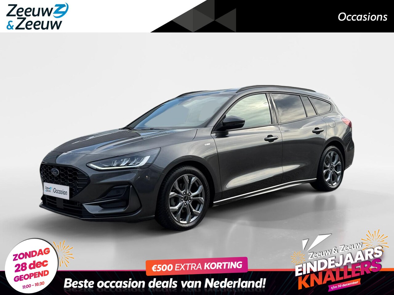 Ford Focus Wagon - 1.0 EcoBoost Hybrid ST Line | Zeer nette auto | Navigatie | Apple carplay & Android auto | - AutoWereld.nl