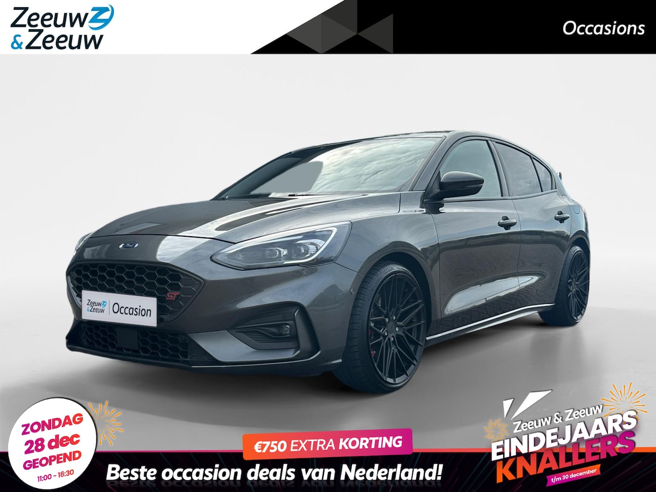 Ford Focus - 2.3 EcoBoost ST-3 | Navigatie | Apple carplay & android auto | Parkeersensor voor en achte - AutoWereld.nl