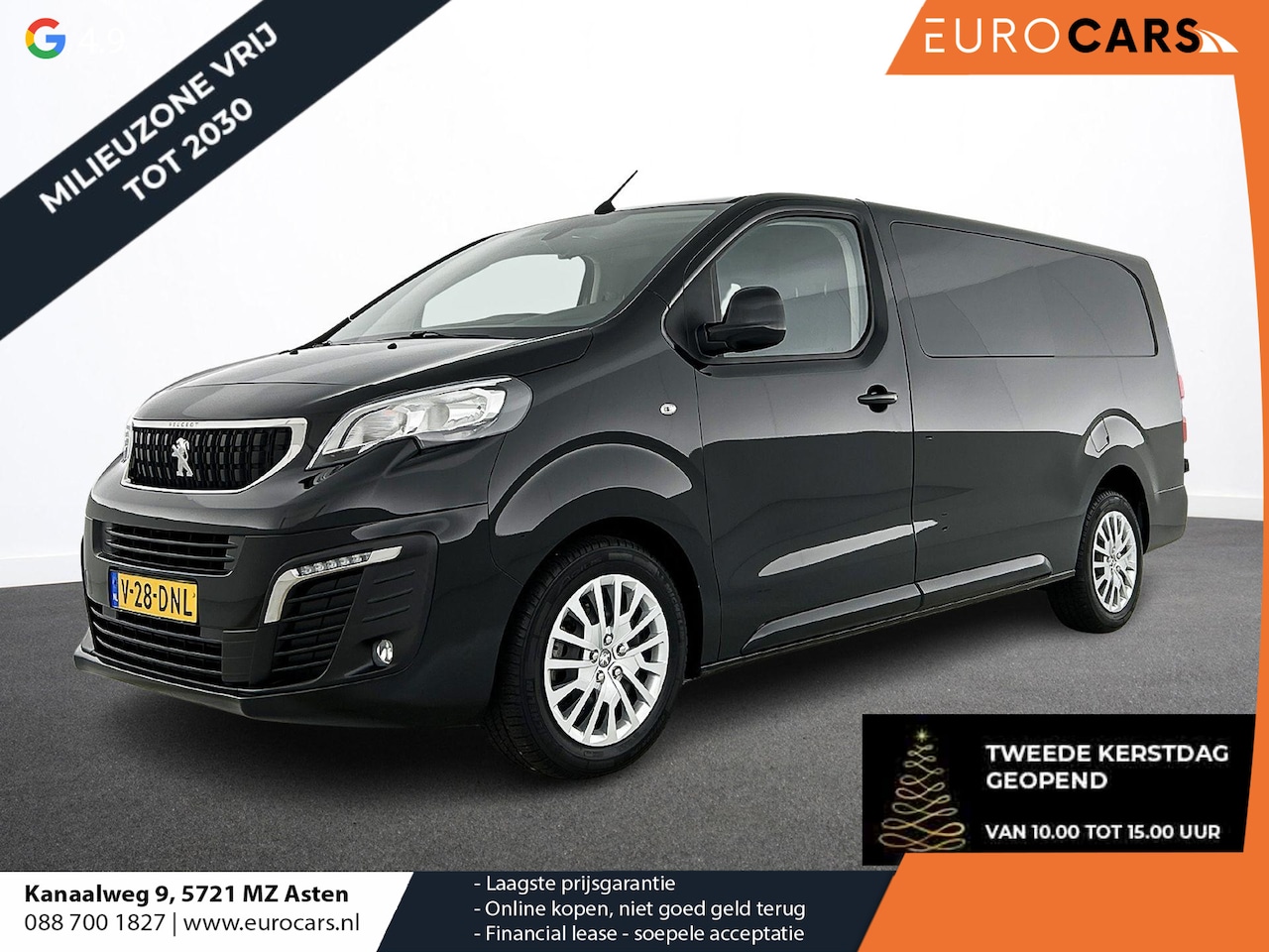 Peugeot Expert - 180pk Long L3H1 Premium Dubbele Cabine Automaat Navigatie Trekhaak Climate control parkeer - AutoWereld.nl