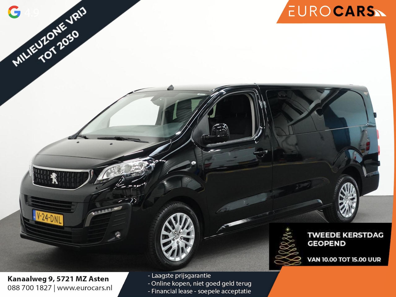 Peugeot Expert - 180pk Automaat Long L3 Premium Dubbele Cabine Airco Bluetooth Trekhaak Bluetooth Cruise - AutoWereld.nl