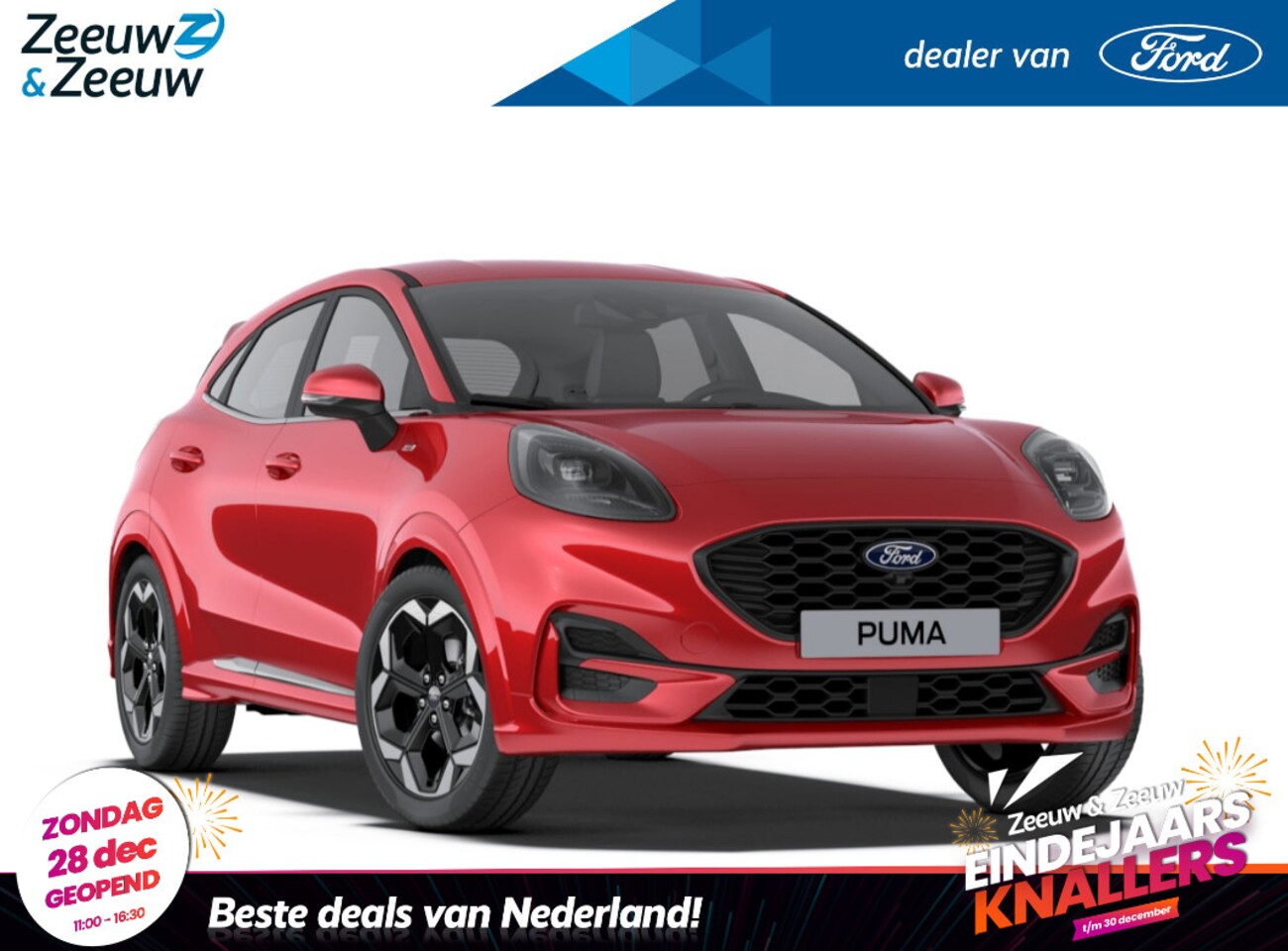 Ford Puma - 1.0 EcoBoost Hybrid ST-Line X 125pk | €4.000.- korting | 0,99% rente | Nieuw te bestellen - AutoWereld.nl