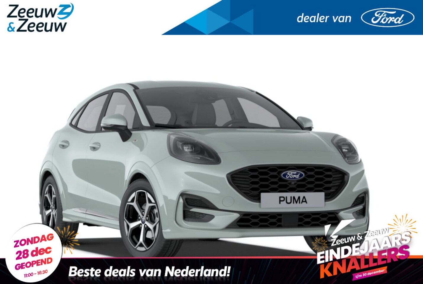 Ford Puma - 1.0 EcoBoost Hybrid ST-Line 125pk | €4.000.- korting | 0,99% rente | Nieuw te bestellen - AutoWereld.nl