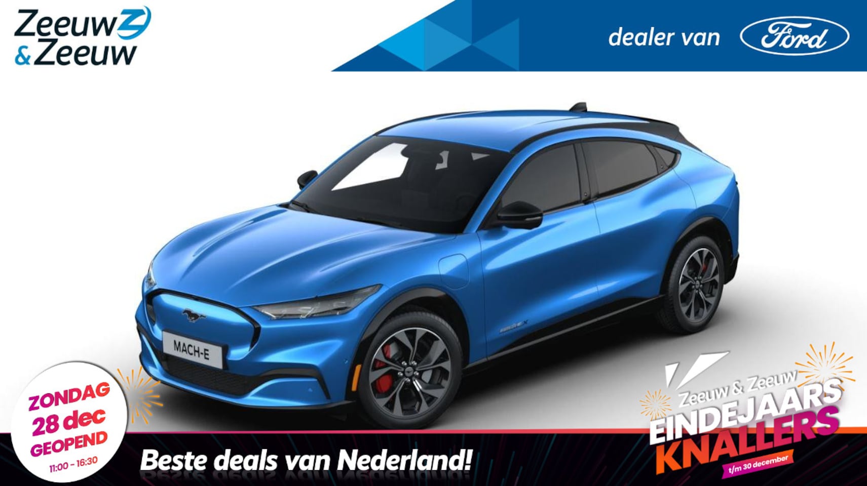 Ford Mustang Mach-E - Extended Premium AWD 98 kWh Ford Mustang Mach-E 98kWh Extended AWD Premium | NIEUW | Adapt - AutoWereld.nl