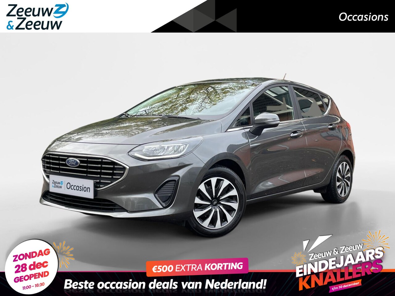 Ford Fiesta - 1.0 EcoBoost Hybrid Titanium 125PK | Navigatie | Parkeersensoren | Climate Control | Cruis - AutoWereld.nl