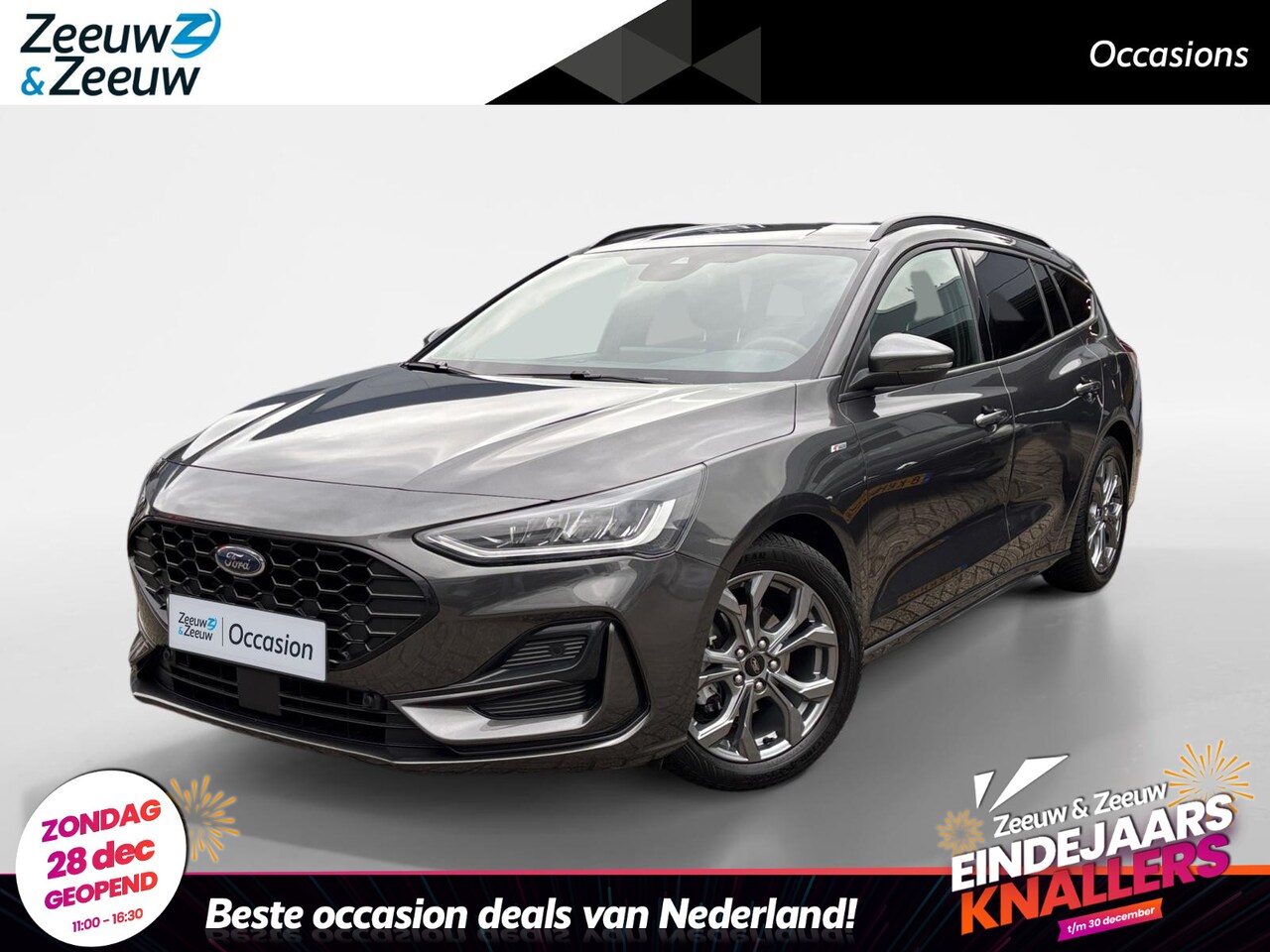 Ford Focus Wagon - 1.0 EcoBoost Hybrid ST Line | Winterpack | Cruise Control | Parkeersensoren | Apple Carpla - AutoWereld.nl