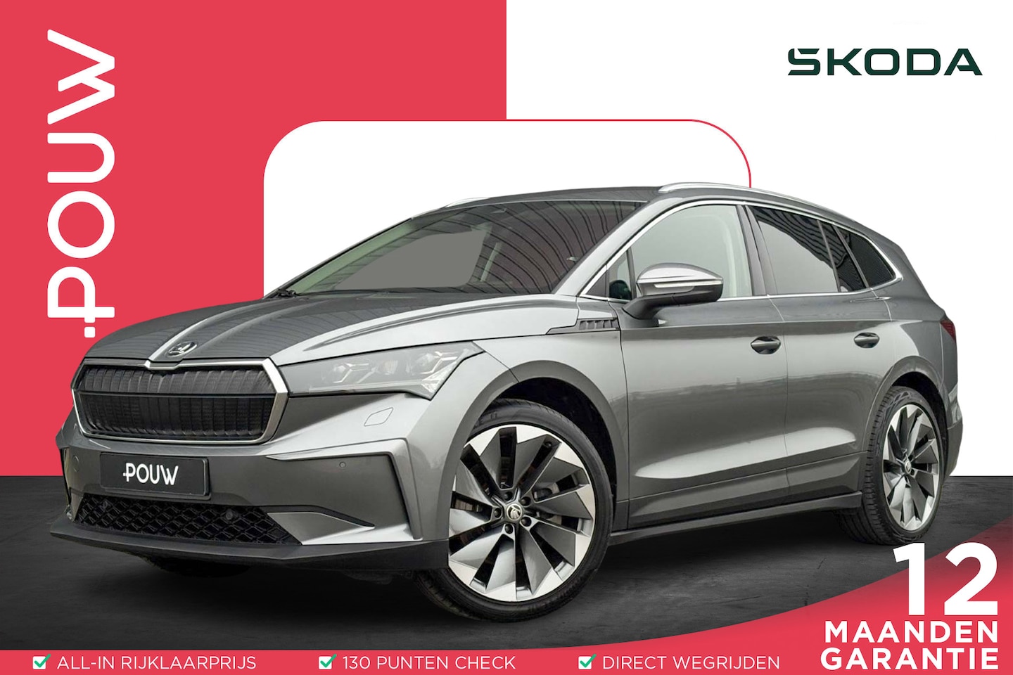 Skoda Enyaq iV - 80 204pk | Leer | Trekhaak | Camera - AutoWereld.nl