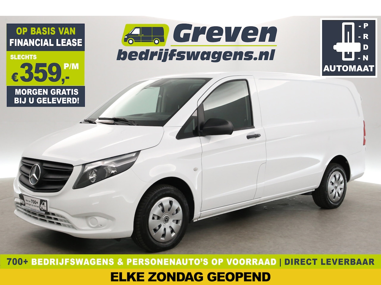Mercedes-Benz Vito - 114 CDI Lang | Automaat | Airco | Adap. Cruise | 3-Zits | Carplay | Stoelverw. | Trekh. - AutoWereld.nl