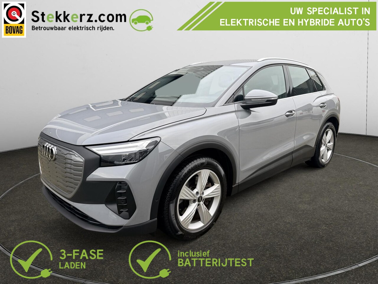 Audi Q4 e-tron - 40 Edition 77 kWh SOH 96% | HUD | Leer | Set winterbanden op velg - AutoWereld.nl