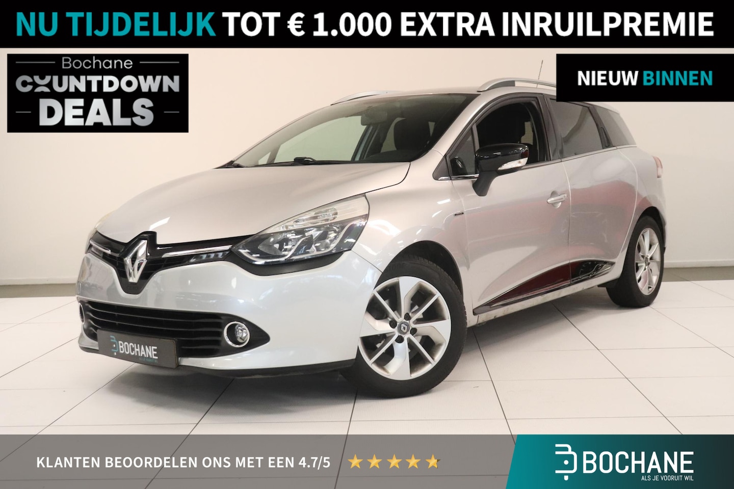 Renault Clio Estate - 0.9 TCe Limited | Airconditioning | Cruise control | Navigatie | Parkeersensor | Bluetooth - AutoWereld.nl