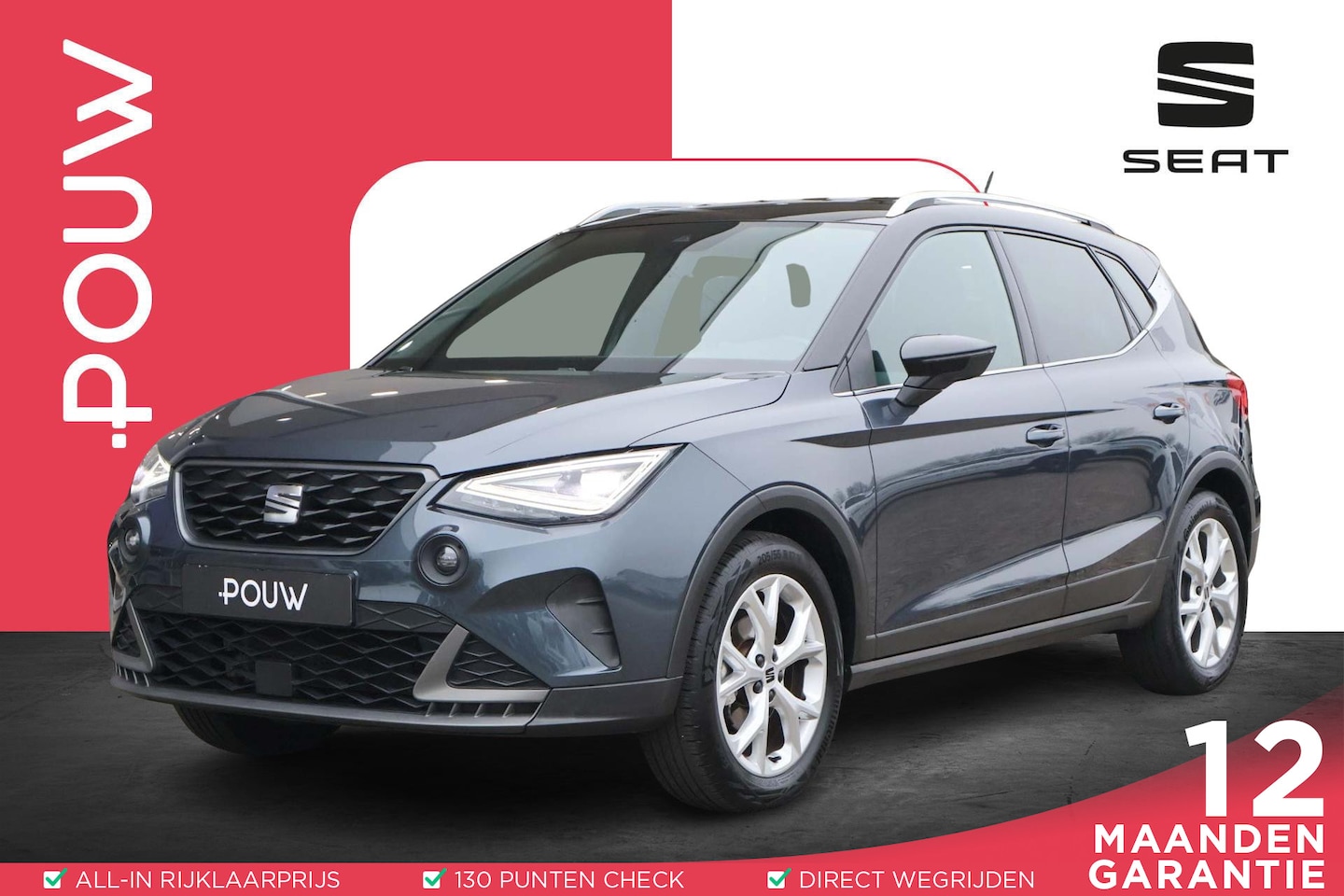 SEAT Arona - 1.0 TSI 95pk FR | Trekhaak | Android Auto/Apple Carplay | PDC | Climate Control - AutoWereld.nl