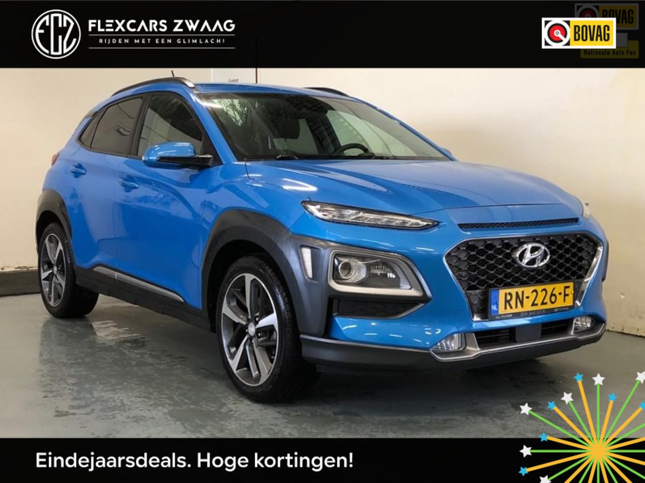 Hyundai Kona - 1.0T Premium - Navi - Climate - Leder - Camera - Org.NL - lage km stand - AutoWereld.nl