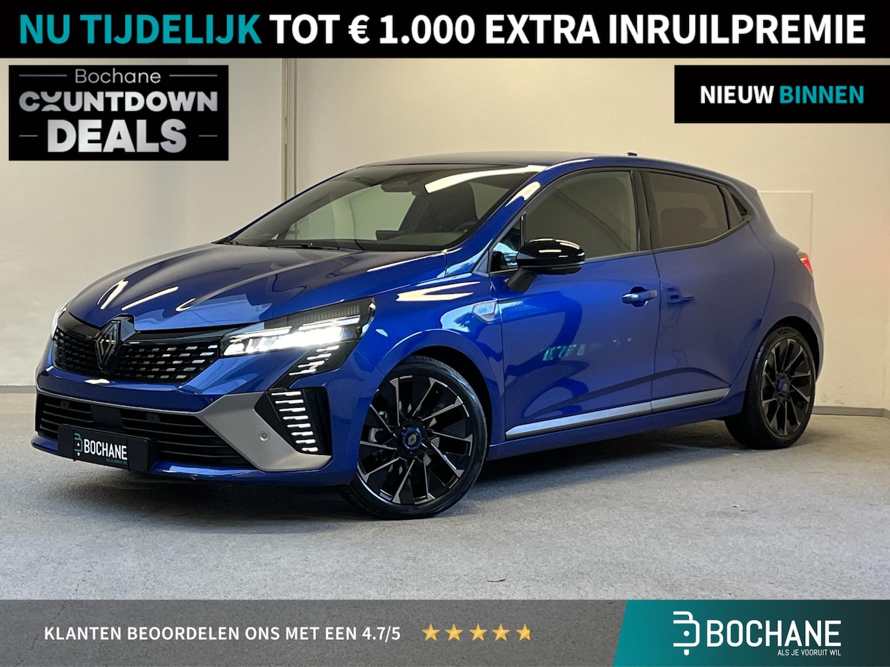 Renault Clio - 1.6 E-Tech Full Hybrid 145 esprit Alpine | 360º CAM | BOSE | 17" LMV | - AutoWereld.nl