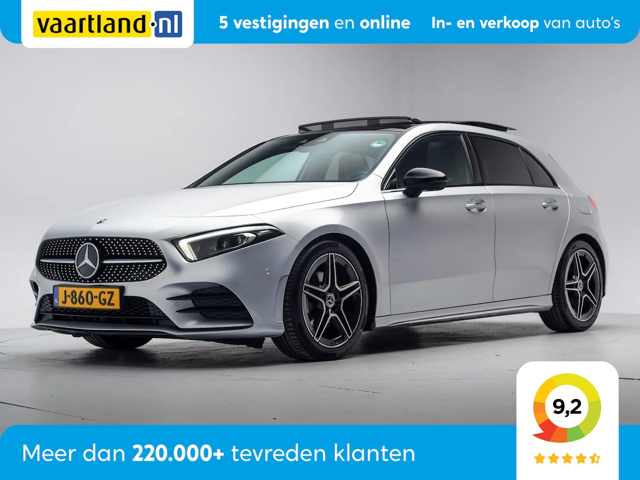 Mercedes-Benz A-klasse - 180 AMG Line Aut. [ Panorama Widescreen Sfeerverlichting LED Stoelverwarming ] - AutoWereld.nl