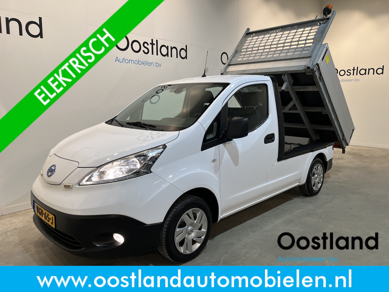 Nissan e-NV200 - Business 40 kWh Kipper / Veeg-Vuil-kipper / 100% Elektrisch / Airco / Cruise Control / Cam - AutoWereld.nl