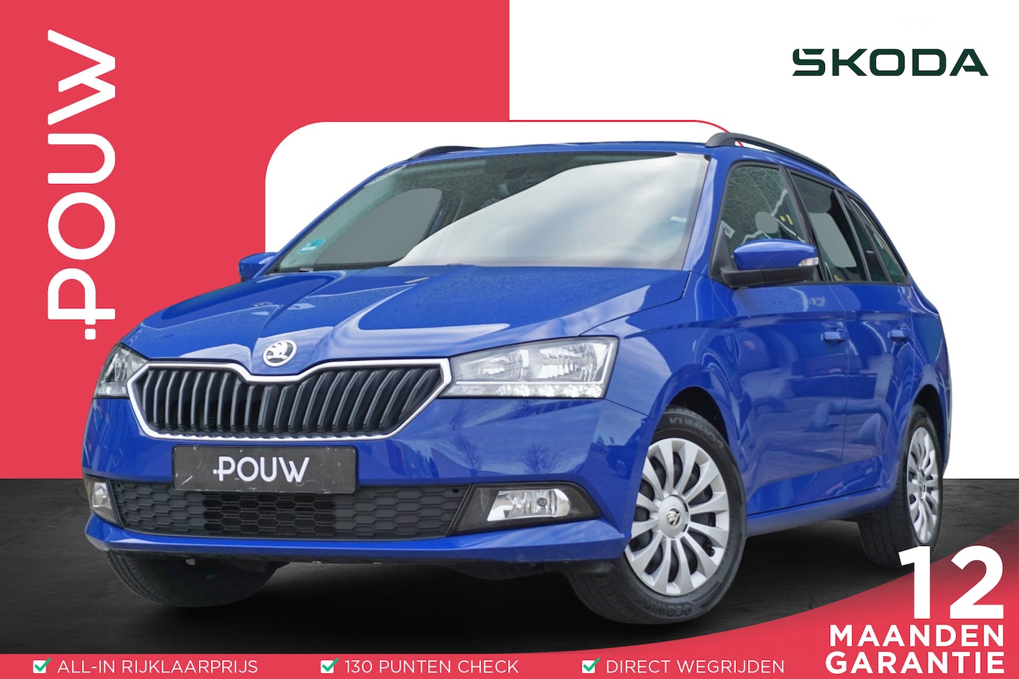 Skoda Fabia Combi - 1.0 TSI 95pk Ambition | Trekhaak | SmartLink | Airco | Cruise Control - AutoWereld.nl