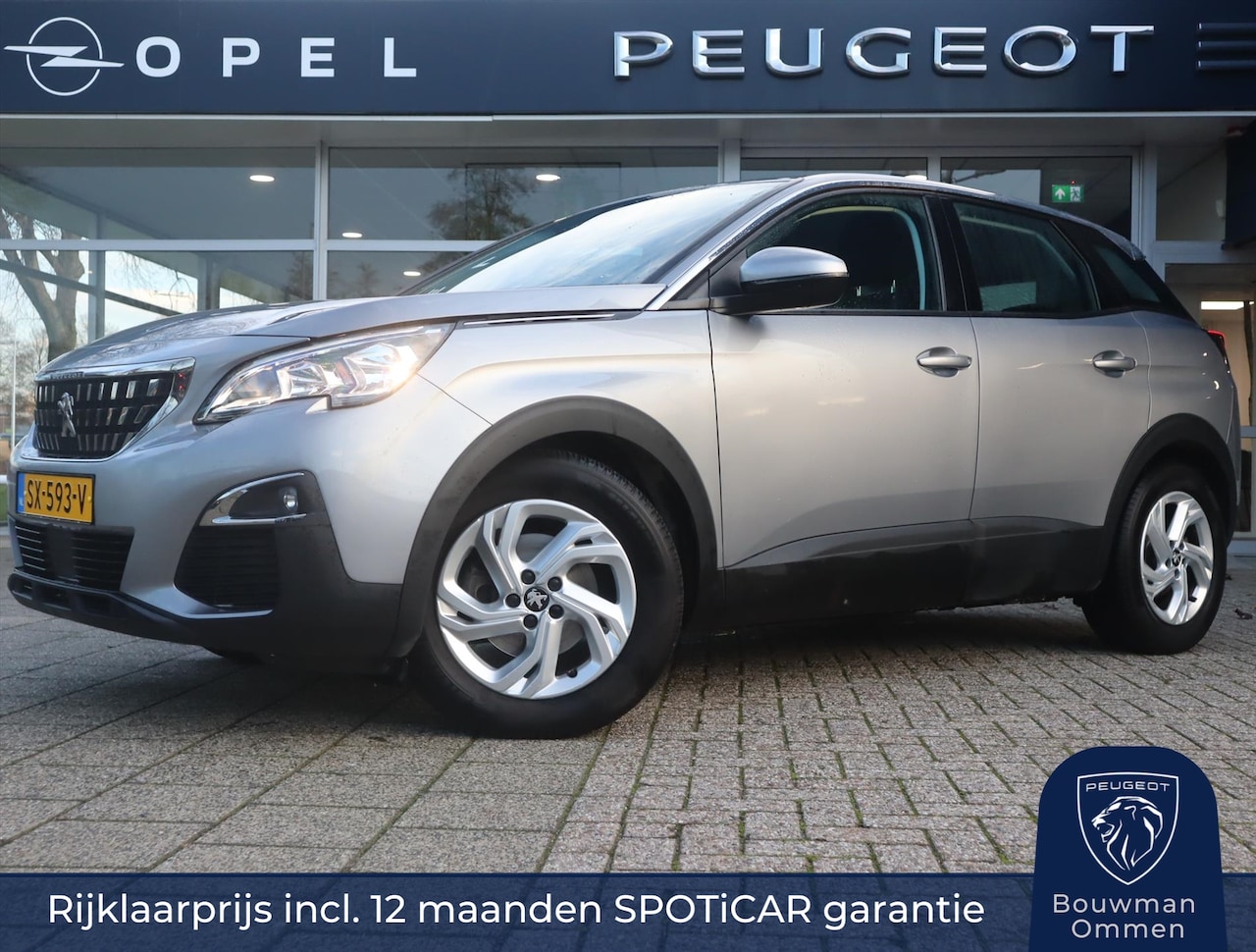 Peugeot 3008 - SUV Active PureTech 130pk H6, Rijklaarprijs, Navigatie Climate control Trekhaak Sensoren - AutoWereld.nl