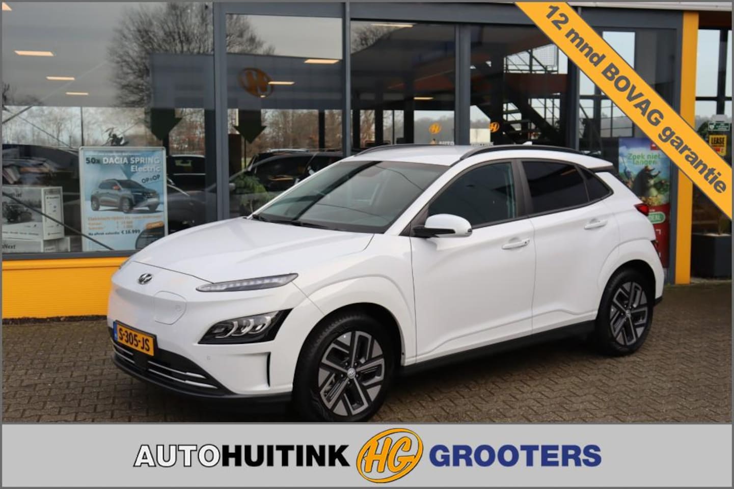 Hyundai Kona - EV 64kWh Premium - Navi - camera  - stoel/stuur verw. - head up - AutoWereld.nl