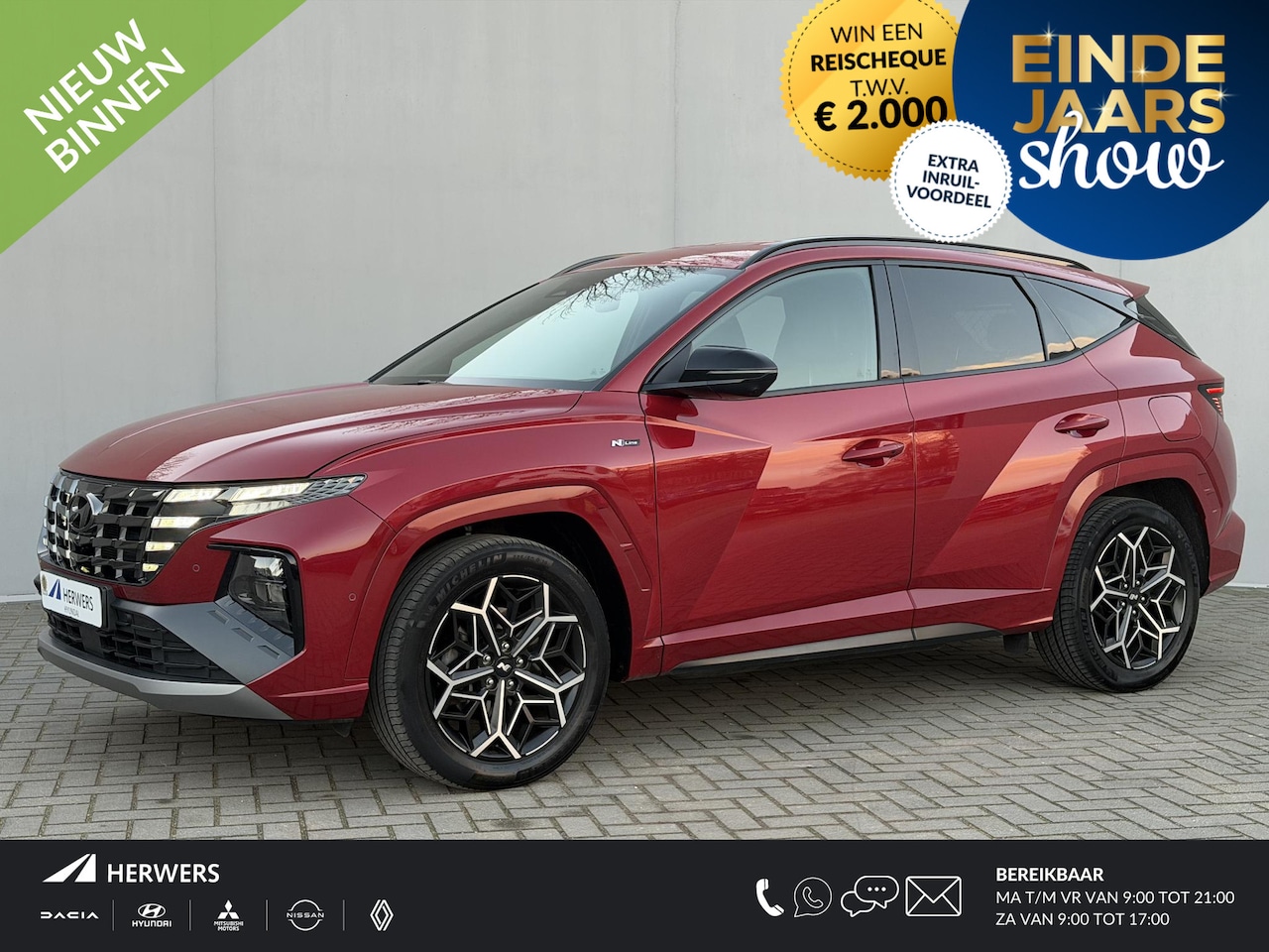 Hyundai Tucson - 1.6 T-GDI PHEV N Line 4WD / SOH 100% / Fabrieksgarantie tot 09-2027 / Dealer onderhouden / - AutoWereld.nl