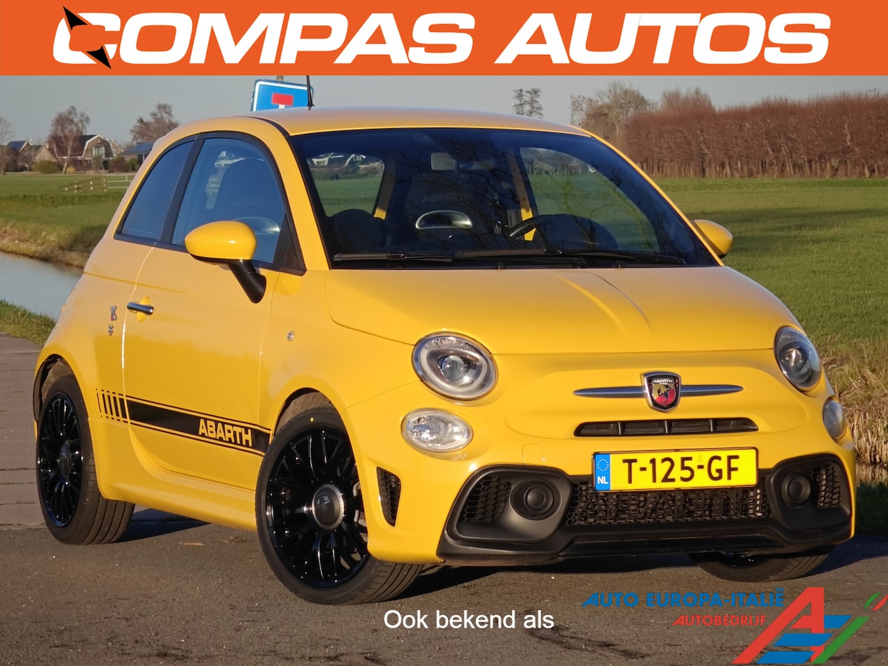 Fiat 500 Abarth - 595 145 PK Giallo Modena | Sport uitlaat - AutoWereld.nl