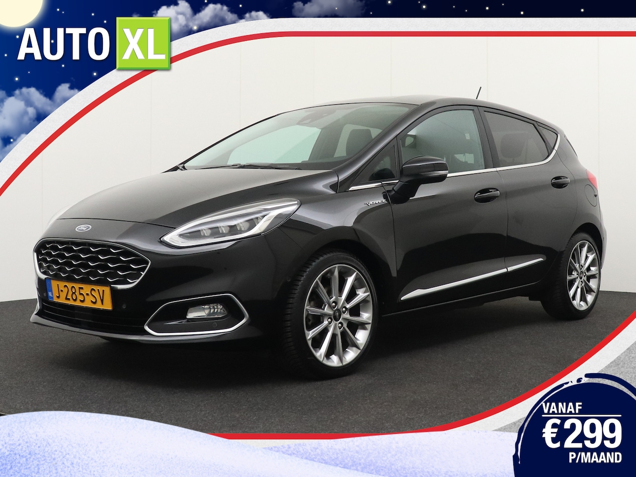 Ford Fiesta - 1.0T 125 PK Aut. Vignale Leder Adapt.Cruise Camera Dodehoek - AutoWereld.nl