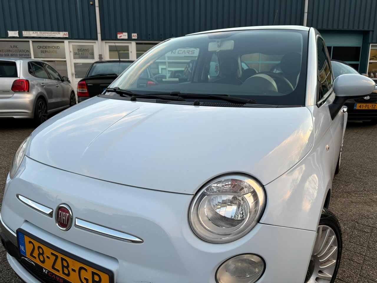 Fiat 500 - 1.4-16V Lounge | Opendak | EL Ramen | LM Velgen | Climate Control |Leren Bekleding | Parke - AutoWereld.nl