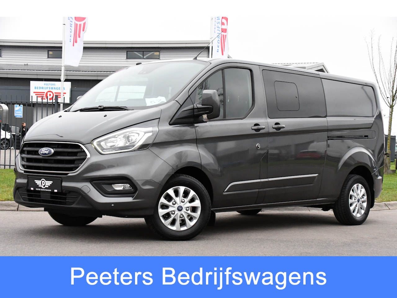 Ford Transit Custom - 320 2.0 TDCI L2H1 Limited DC Cruise, Camera, Carplay, 170pk, Automaat, - AutoWereld.nl
