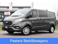Ford Transit Custom - 320 2.0 TDCI L2H1 Limited DC Cruise, Camera, Carplay, 170pk, Automaat, 2 x Schuifdeur, Sen