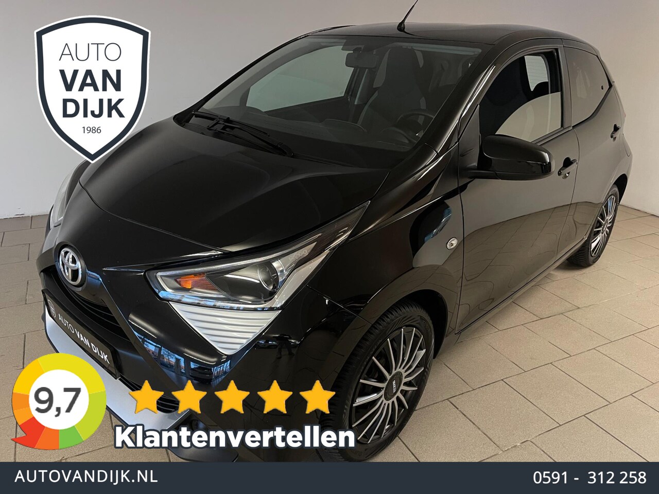 Toyota Aygo - 1.0 VVT-i x-play AIRCO NAVI VIA APP CAMERA SCHERM ELEK RAMEN CENT VERG VELGEN PRIVACYGLAS - AutoWereld.nl