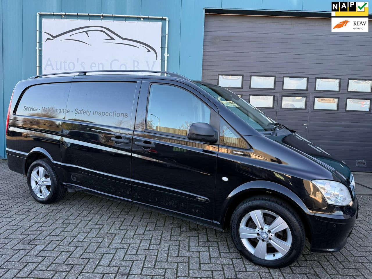 Mercedes-Benz Vito - 122 CDI 320 Lang 6 cil 224 pk Automaat Clima Cruise Xenon 18" Pdc Trekhaak EXPORT - AutoWereld.nl