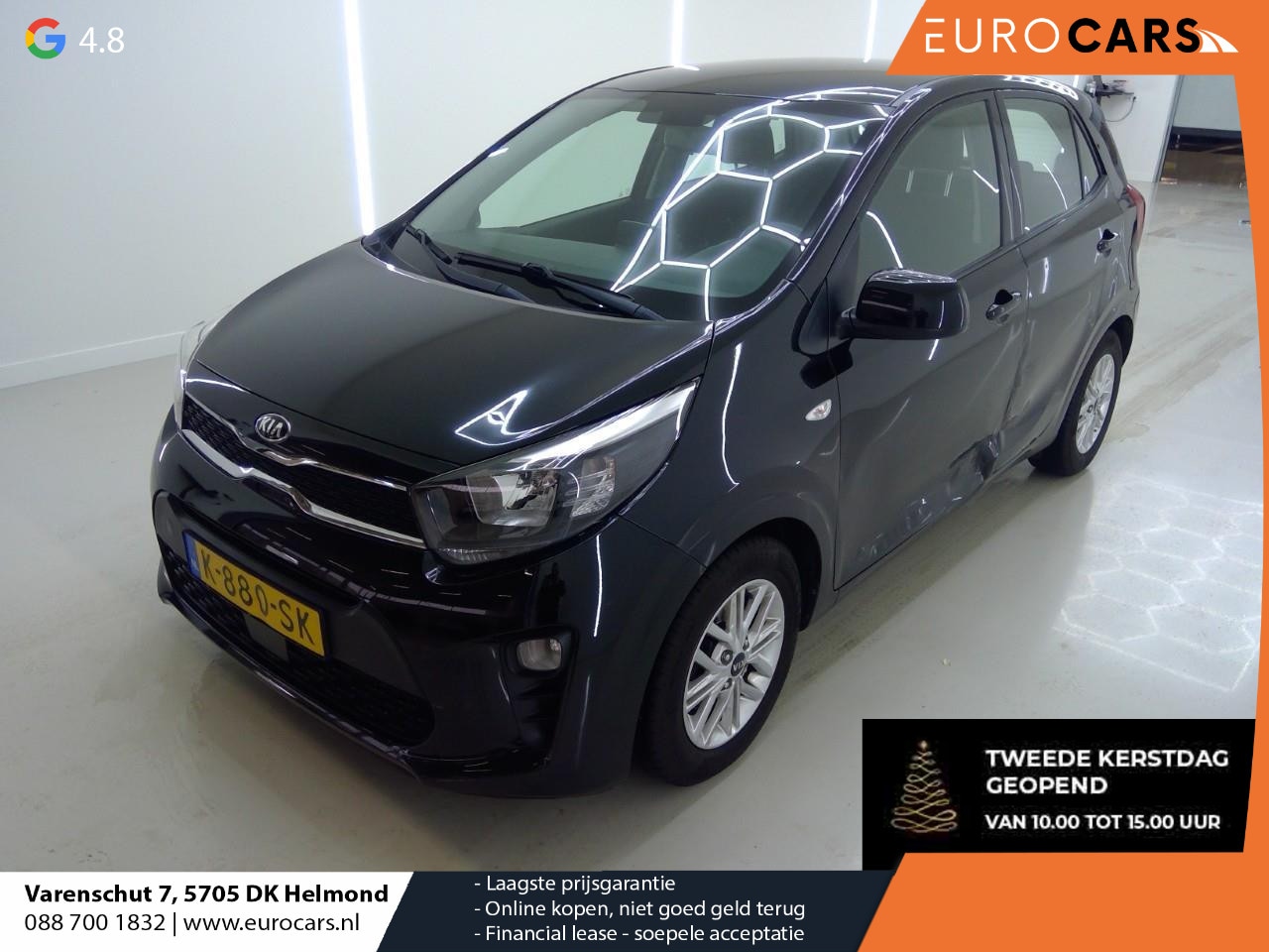 Kia Picanto - 1.0 DPi DynamicLine Airco Navi Carplay Cruise Control LM Velgen Camera achter - AutoWereld.nl