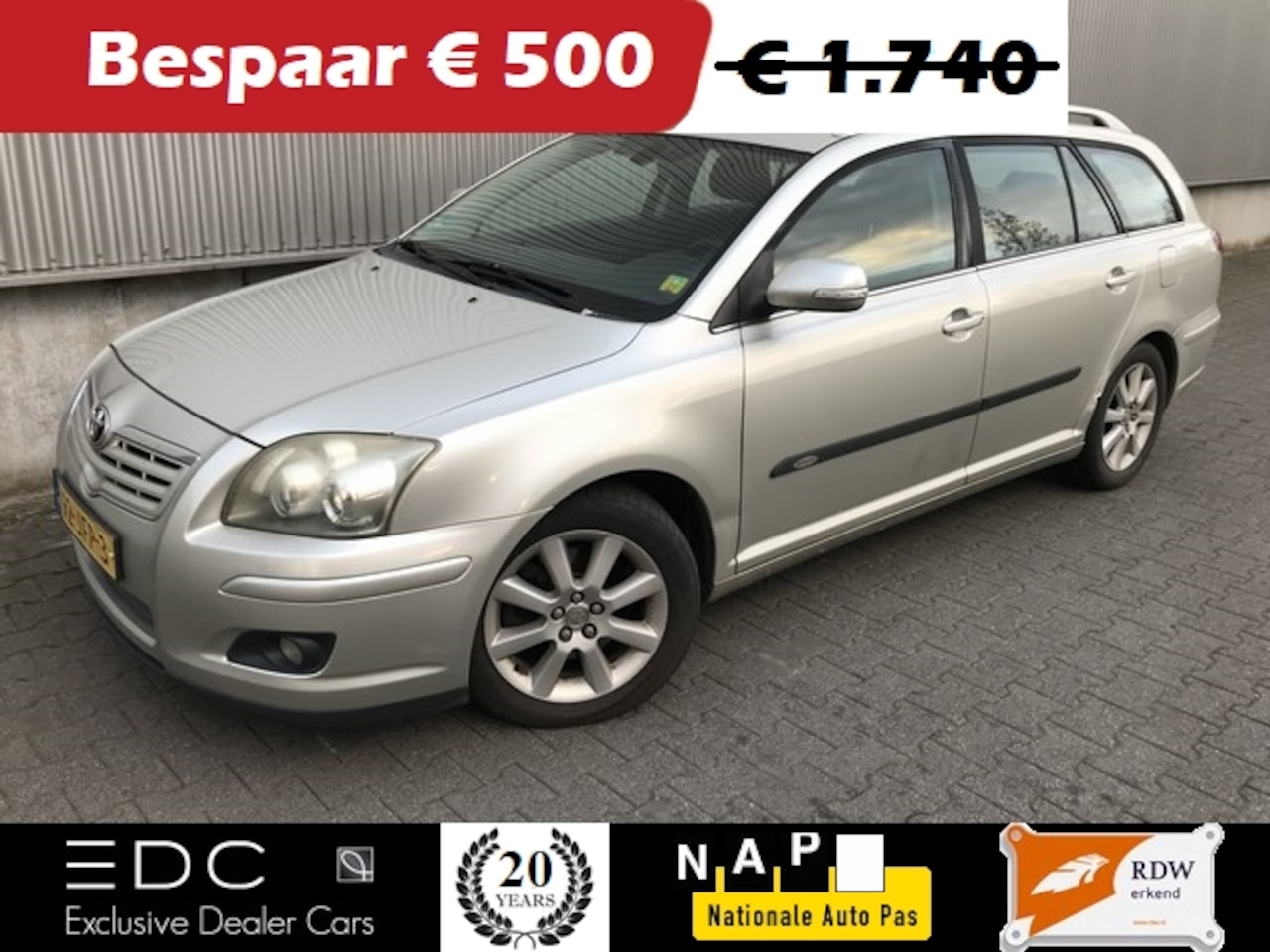 Toyota Avensis Wagon - 2.0 D-4D Luna Business Clima | Navi | Cruise | Trekhaak | NAP Etc. - AutoWereld.nl